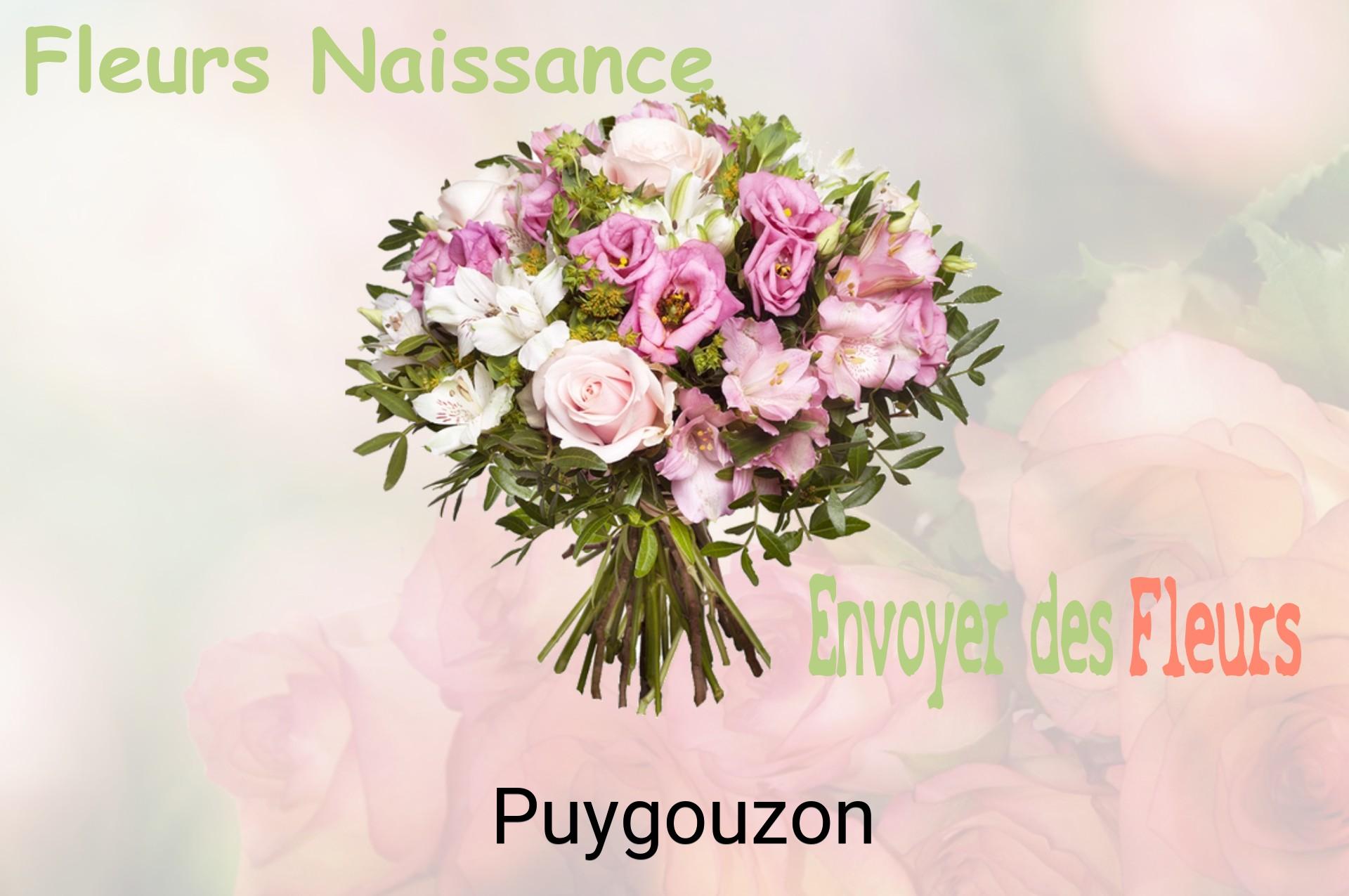 Bouquet de fleurs de naissance livré à Puygouzon
